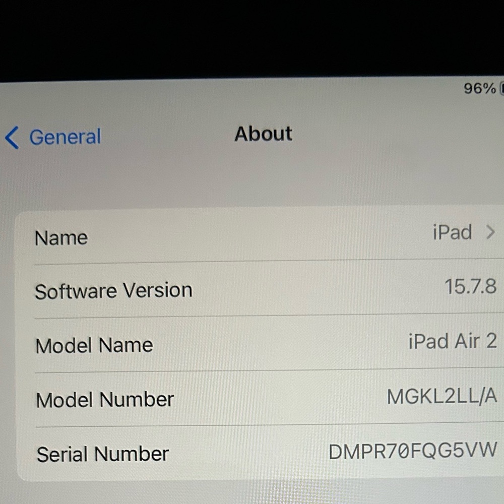 Space Gray iPad Air 2 64GB - Picture 8 of 9